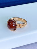 VCA PERLEE COULEURS ROSE GOLD RING