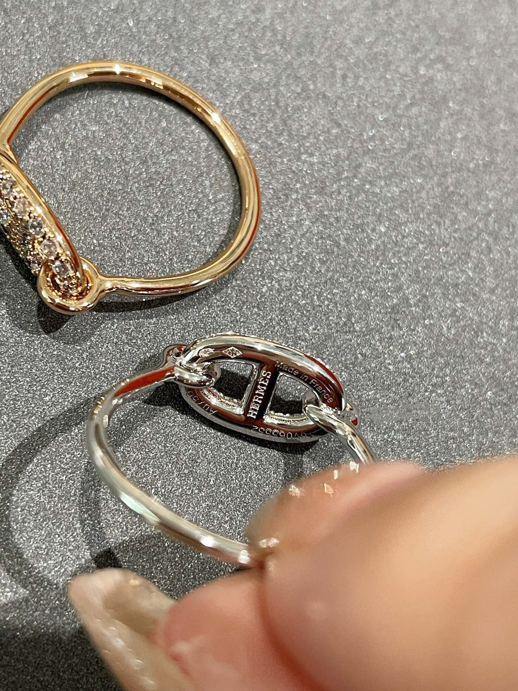 HERMES RONDE SMALL DIAMOND RING