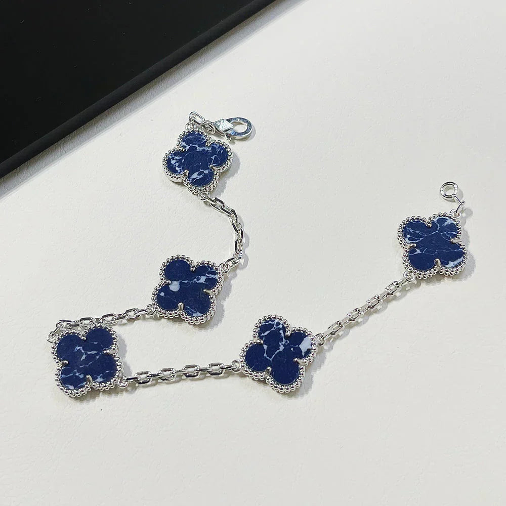 VCA CLOVER 5 MOTIF PIETERSITE BRACELET COLLECTION